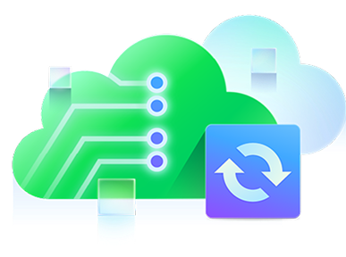 Onglets d’icônes de stockage cloud