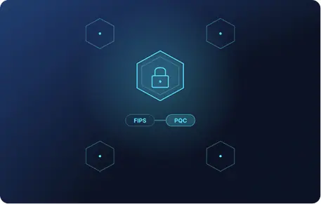 Inmutable por diseño. En cumplimiento hoy. <br/> Ilustración de un futuro Quantum seguro.